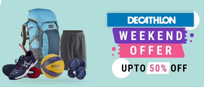 India Desire : Decathlon Weekend Offer : Get Upto 60% Off On Clothings, Footwears, Bags And More From Decathlon [3rd-4th Sep 2022]